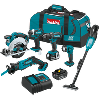 Makita XT614SX1 18V LXT® Lithium‑Ion Cordless 6‑Pc. Combo Kit (3.0Ah)