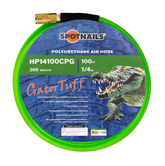 SPOTNAILS HP14100CPG 1/4" x 100' Polyurethane Air Hose with Fittings-Green