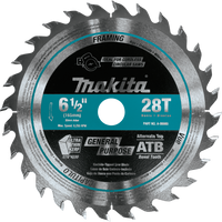 Makita A-99960 6‑1/2" 28T Carbide‑Tipped Cordless Plunge Saw Blade