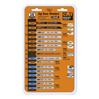 CMT JT016 Assorted Set of Jig Saw Blade set, T-shank (16 Piece)