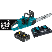Makita XCU04PT 36V (18V X2) LXT® Brushless 16" Chain Saw Kit (5.0Ah)