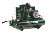 Rolair 5715K17 1.5 HP 9 Gall Electric Twin Tank Compressor