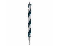 Bosch Daredevil NKLT24 Auger Drill Bit, 1-1/2 in Dia, 17-1/2 in OAL, Open-Faced Flute, 7/16 in Dia Shank, Hex Shank