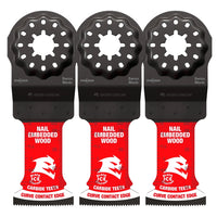 Diablo Tools DOS125CW3 1-1/4in Starlock AMPED Carbide Teeth Oscillating Blades 3pk