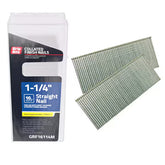 Grip-Rite GRF16114M 1-1/4" 16Ga. Straight Strip Finish Nails Smooth Shank, 1000PK