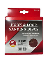 Best 383012 5" 60 Grit Hook & Loop Sanding Discs (15 Pack)