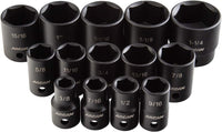 Arcan Professional Tools AS21214S 14Pc Metric Shallow Impact Socket Set 1/2" Drive