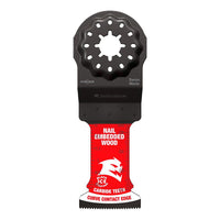 Diablo Tools DOS125CW10 1-1/4in Starlock AMPED Carbide Teeth Oscillating Blades for Nail-Embedded Wood-10 Pack