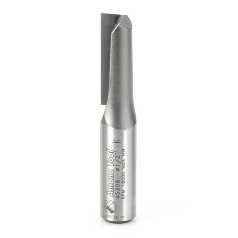 Amana Tool 45308 Carbide Tipped Straight Plunge Single Flute High Production 1/2 Dia x 1-1/4 x 1/2 Inch Shank