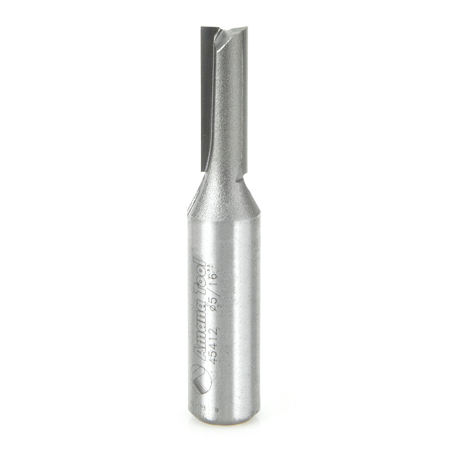 Amana Tool 45412 Carbide Tipped Straight Plunge High Production 5/16 Dia x 1 Inch x 1/2 Shank