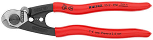 Knipex 95 61 190 SBA 7 1/2" Wire Rope Cutters