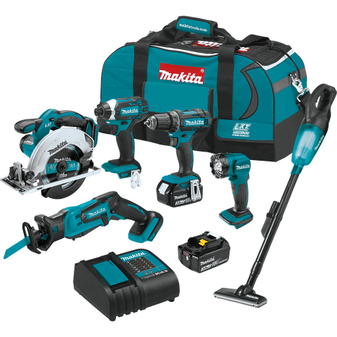 Makita XT614SX1 18V LXT® Lithium‑Ion Cordless 6‑Pc. Combo Kit (3.0Ah)