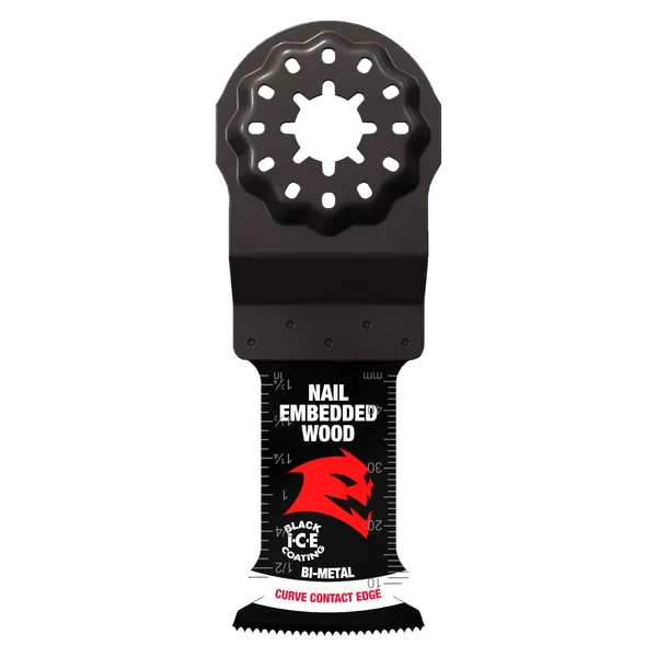 Diablo Tools DOS125BW3 1-1/4in Starlock Bi-Metal Osc. Blades for Nail-Embedded Wood 3pk