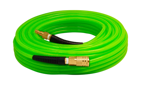 SPOTNAILS HP14100CPG 1/4" x 100' Polyurethane Air Hose with Fittings-Green