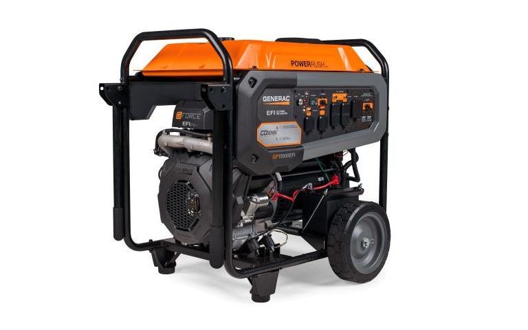 Generac GP15500EFI Portable Generator, 15500W | EFI | Electric Start with COsense | 49ST