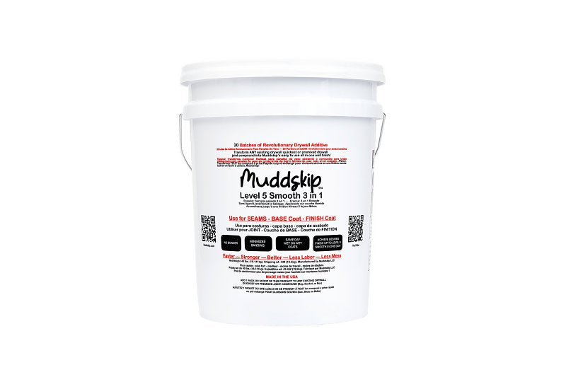 【送料込】 invisible ink MAD & MEX MUD N DUST Muddskip Level 5 MSSM5382 3-in-1 Smooth Drywall Additive, 5 gal