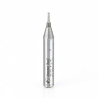 Amana Tool 45190 Solid Carbide Cutting Edge Straight Plunge High Production 1/16 D x 3/16 CH x 1/4 SHK x 1-5/8 Inch Long Router Bit