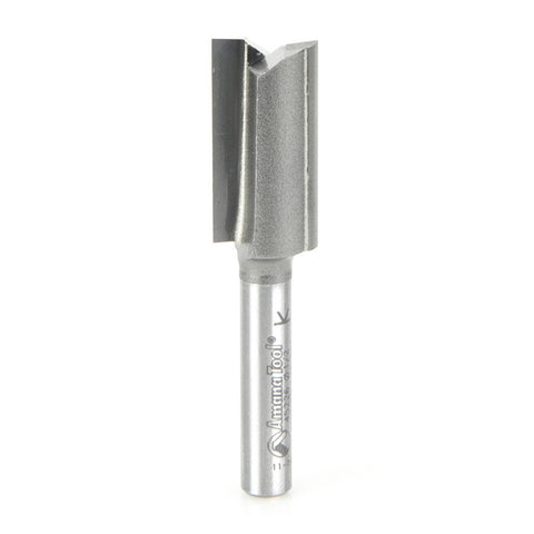 Amana Tool 45226 Carbide Tipped Straight Plunge High Production 1/2 D x 1 CH x 1/4 SHK x 2-1/8 Inch Long Router Bit