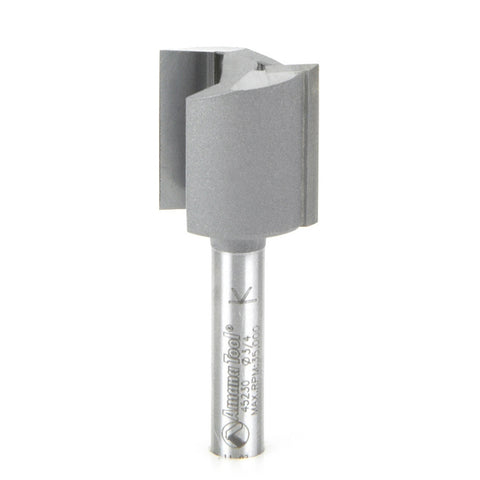 Amana Tool 45230 Carbide Tipped Straight Plunge High Production 3/4 D x 3/4 CH x 1/4 SHK x 2 Inch Long Router Bit