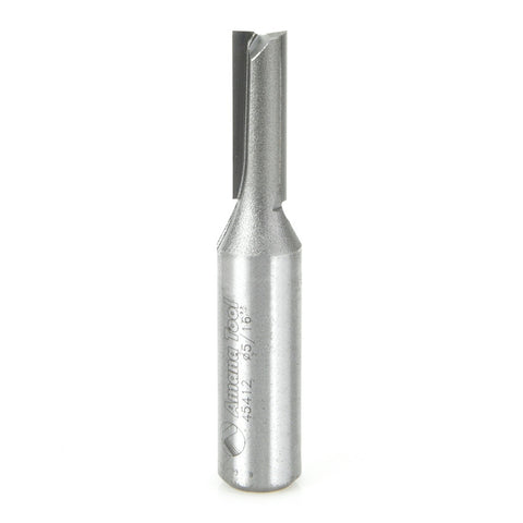 Amana Tool 45412 Carbide Tipped Straight Plunge High Production 5/16 D x 1 CH x 2-3/4 Long x 1/2 Inch SHK Router Bit