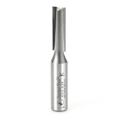 Amana Tool 45415 Carbide Tipped Straight Plunge High Production 3/8 D x 1-1/4 CH x 3 Inch Long x 1/2 Inch SHK Router Bit