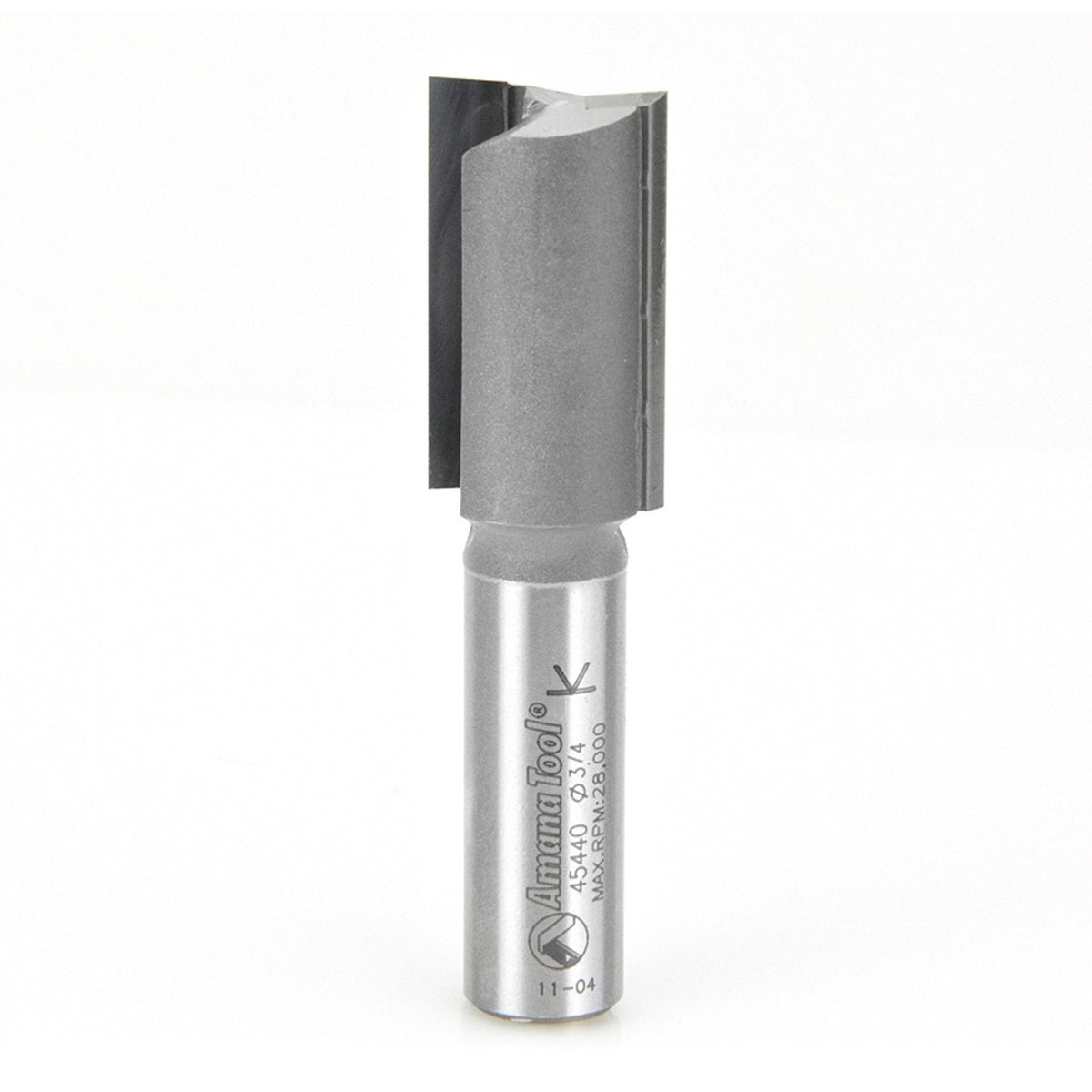 Amana Tool 45440 Carbide Tipped Straight Plunge High Production 3/4 D x 1-1/4 CH x 1/2 SHK x 2-7/8 Inch Long Router Bit