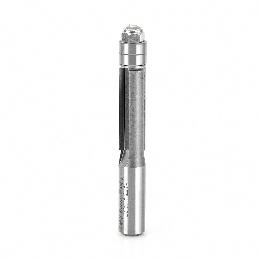 Amana Tool 47124-2 Carbide Tipped Flush Trim 1/2 Dia x 1-1/2 x 1/2 Inch Shank with Double Ball Bearings
