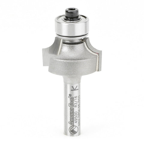 Amana Tool 49500 Carbide Tipped Corner Round 3/16 Radius x 7/8 Dia x 1/2 x 1/4 Inch Shank