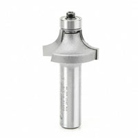 Amana Tool 49514 Carbide Tipped Corner Rounding 3/8 R x 1-1/4 D x 5/8 CH x 1/2 Inch SHK w/ Lower Ball Bearing Router Bit