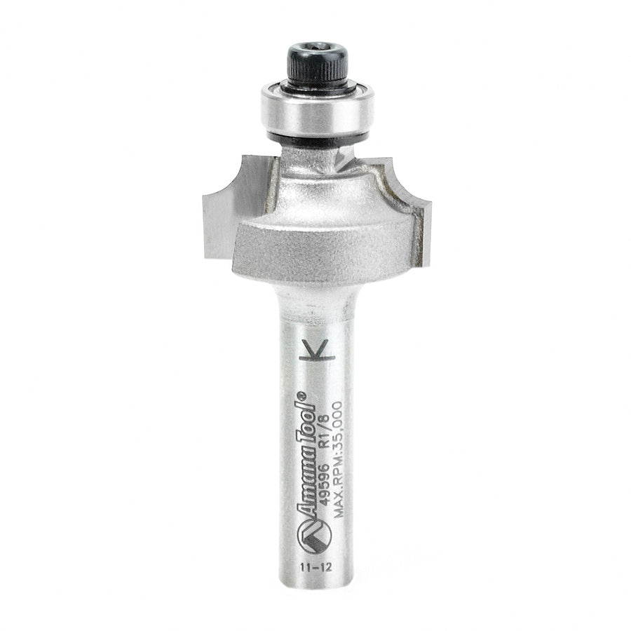 Amana Tool 49596 Carbide Tipped Beading 1/16 Radius x 5/16 Dia x 5/16 x 1/4 Inch Shank