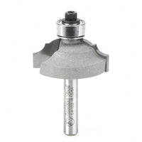 Amana Tool 54102 Carbide Tipped Classical Bead & Cove 13/64 x 5/16 Radius x 1-1/4 Dia x 1/2 x 1/4 Inch Shank