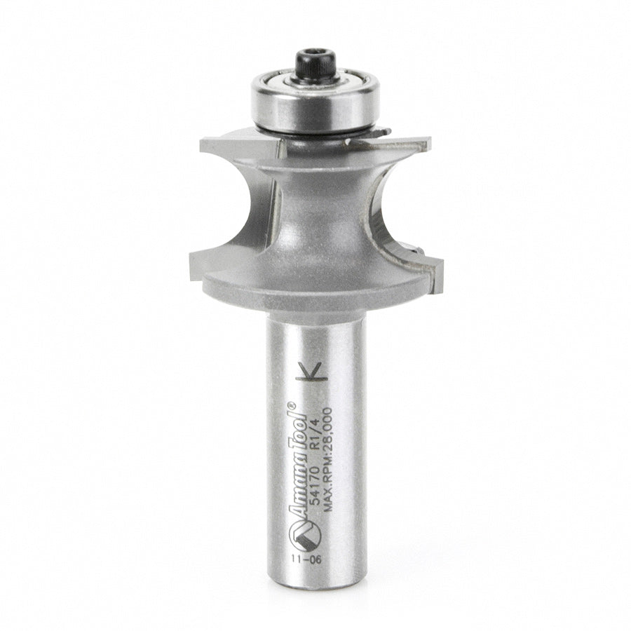 Amana Tool 54170 Carbide Tipped Corner Round 1/4 Radius x 1-1/4 Dia x 23/32 x 1/2 Inch Shank