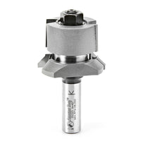 Amana Tool 55320 Carbide Tipped V Paneling 45 Deg x 1-13/16 Dia x 1/2 to 1-3/16 x 1/2 Inch Shank with Ball Bearing Assembly