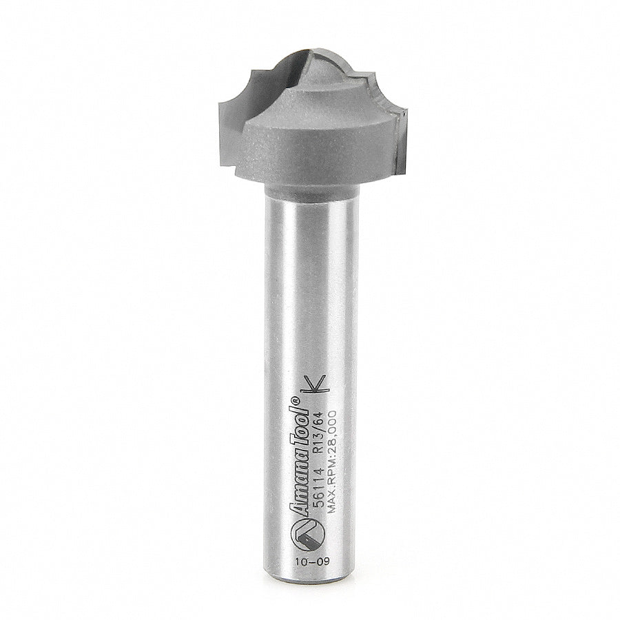 Amana Tool 56114 Carbide Tipped Plunging Classical 13/64 Radius x 1 Inch Dia x 11/16 x 1/2 Shank