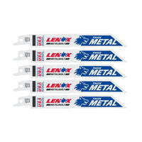 Lenox 20564-614R 6" 14 TPI Metal Reciprocating Blades 5Pk