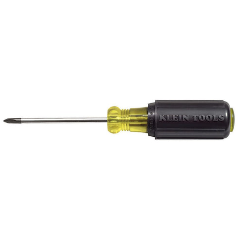 Klein Tools 603-3 #1 Phillips Screwdriver, 3-Inch Round Shank