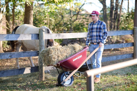 Scenic Road M6-1K 6cu Wheelbarrow with Knobby Pneumatic Tire
