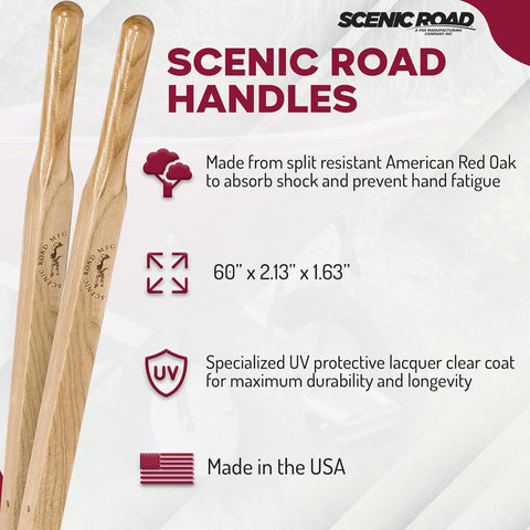 Scenic Road M6-1K 6cu Wheelbarrow with Knobby Pneumatic Tire