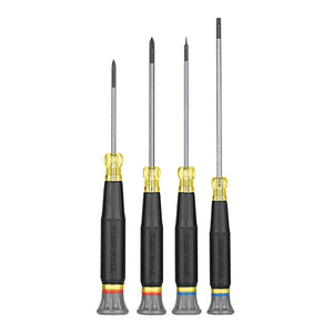 Klein Tools 85615 Precision Screwdriver Set, Slotted, and Phillips 4-Piece