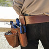 McGuire-Nicholas 1DM-529-M Master's 53" Brown Premium Leather Tool Belt