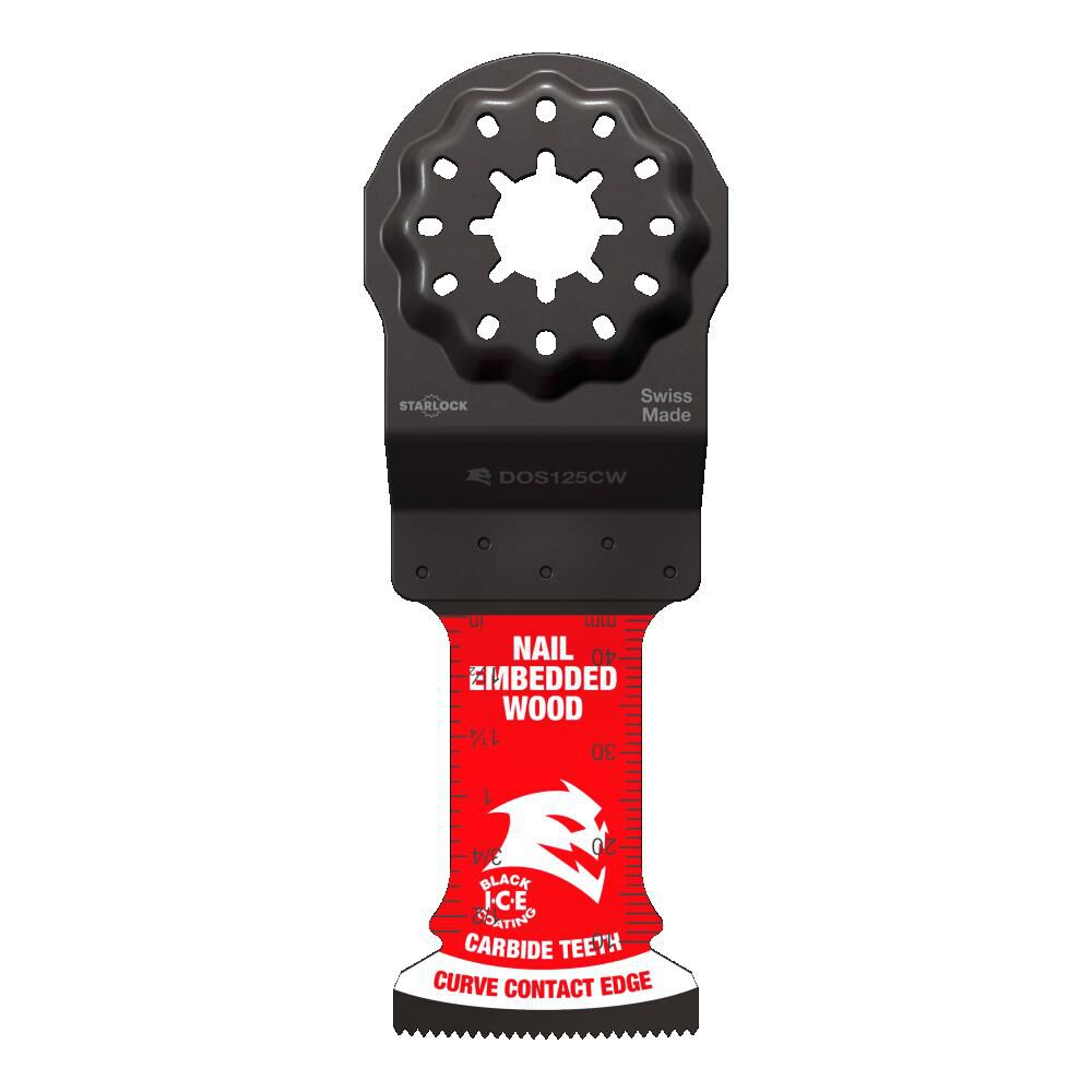 Diablo Tools DOS125BW10  1-1/4in Starlock Bi-Metal Oscillating Blades for Nail-Embedded Wood-10 Pack