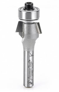 Amana Tool 47200 Carbide Tipped Bevel Laminate Trim 15 Deg Angle x 5/8 D x 9/32 CH x 1/4 Inch SHK w/ Ball Bearing Router Bit