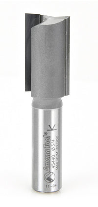 Amana Tool 45440 Carbide Tipped Straight Plunge High Production 3/4 D x 1-1/4 CH x 1/2 SHK x 2-7/8 Inch Long Router Bit