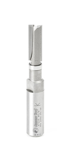 Amana Tool 47226 Carbide Tipped Flush Trim Plunge Template 3/8 D x 1 CH x 1/2 Inch SHK w/ Upper Ball Bearing Router Bit