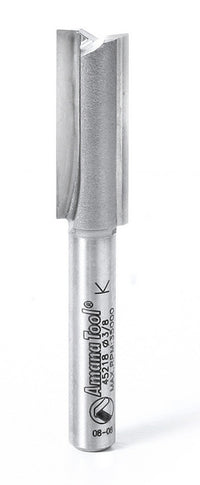 Amana Tool 45218 Carbide Tipped Straight Plunge High Production 3/8 D x 1 CH x 1/4 SHK x 2-1/4 Inch Long Router Bit