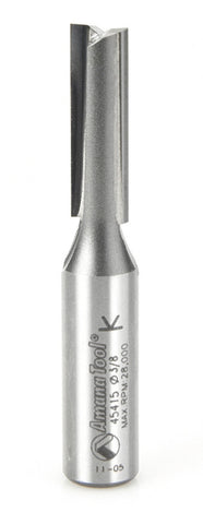 Amana Tool 45415 Carbide Tipped Straight Plunge High Production 3/8 D x 1-1/4 CH x 3 Inch Long x 1/2 Inch SHK Router Bit