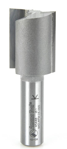 Amana Tool 45448 Carbide Tipped Straight Plunge High Production 1 D x 1-1/4 CH x 1/2 SHK x 2-7/8 Inch Long Router Bit