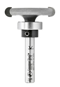 Amana Tool 45678 Carbide Tipped Flooring Rounded Dedicated Cutter 1/8 R x 1-1/4 D x 1/4 CH x 1/4 Inch SHK Router Bit w/ Upper BB
