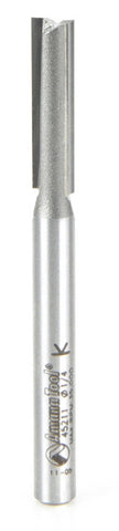 Amana Tool 45211 Carbide Tipped Straight Plunge High Production 1/4 D x 1 CH x 1/4 SHK x 2-7/8 Inch Long Router Bit
