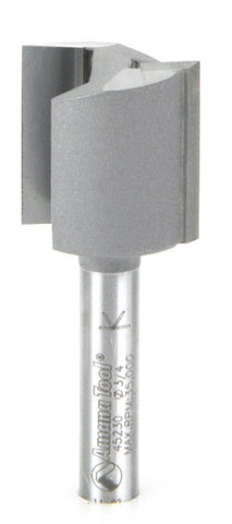 Amana Tool 45230 Carbide Tipped Straight Plunge High Production 3/4 D x 3/4 CH x 1/4 SHK x 2 Inch Long Router Bit